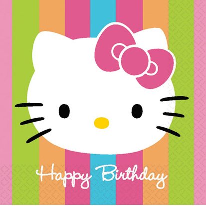 Hello Kitty Birthday Lunch Napkins 16ct