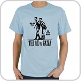 T-Shirt Paul Gascoigne vs. Vinnie Jones ::: Colours: skyblue, sand, white and deepred ::: Sizes: S-XL (football)