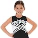 Cheerleading Uniforms - Criss-Cross Cheerleading Shell, AS, Black