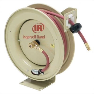 High Pressure Ultra Duty Hose Reel Assembly - Grease Size: 25' D x 0.375 Hose ID x 0.375 Inlet / Outlet NPT
