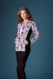 Cherokee 6315C Women's Disney Cotton Zip Front Warm-Up Jacket