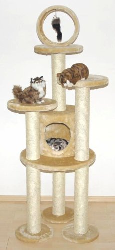 cat tree HANS 59'' in beige #0768-10
