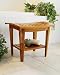 Teak Stool with Shelf Teak Stool with Shelf