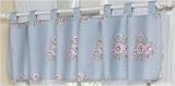 Sky Blue and Pink Shabby Chic Floral Window Valance by JoJo Designs