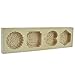 QMOEH Chinese Traditional Mini Wooden Mid-autumn Festival Mooncake Mold (Fu Lu Shou Xi)