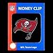 Tampa Bay Buccaneers Large Enameled Pewter Money Clip/Card Holder - NFL Football Fan Shop Sports Team Merchandise