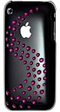 iPHONE 3GS 3G Pink Bling Sparkling Rhinestones Hard Clear Case Cover + FREE! 2 X Ultra Clear Screen Protector