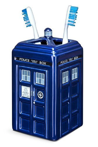 Doctor Who TARDIS Ceramic Toothbrush Holder
