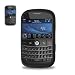 Fashionable Perfect Fit Soft Silicon Gel Protector Skin Cover (Faceplate/Snap On) Rubber Cell Phone Case for RIM Blackberry Bold 9000 AT&T - Black