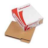2-Ply Dark Kraft File Folders, 1/3 Cut, Top Tab, Ltr, Brown, 100/box