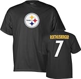 Ben Roethlisberger Reebok Name and Number Pittsburgh Steelers T-Shirt