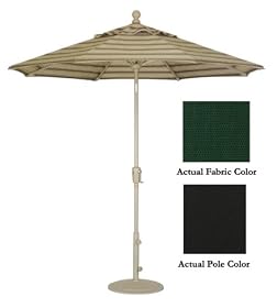 Buy 9 Crank Tilt Patio Market Umbrella Black Bnngfxq