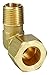 5/16" Compression x 1/8" MNPT Brass 90 Deg Elbow