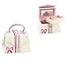 Juliana Jewel Box with Butterflies - Pink/Cream Sloped Sides