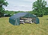 22' x 20' x 10' Peak Style Shelter Color: Green Cover 22' x 20' x 10' Peak Style Shelter Color: Green Cover