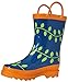 Puddle Play Kids Boys' Monkeyin' Around Printed Waterproof Easy-On Rubber Rain Boots (Toddler/Little Kids) 