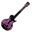 Pink Neon Flames Desgin Guitar Hero III Gibson Les Paul Guitar Controller Skin Decal Sticker for Wii and Xbox 360/ PS3