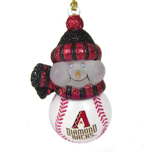 Scottish Christmas Arizona Diamondbacks All-Star Light Up Snowmen Ornament Set