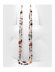 Cotton Waxed Thread Onyx Necklace