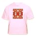 Red n Green Xmas Trees - Youth Light-Pink-T-Shirt Small(6-8)