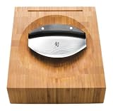 Shun Mezzaluna 6 inch Knife with Chopping Board Bowl