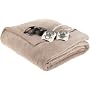 Sunbeam Camelot Dreams Microplush King Heated Blanket, Mushroom