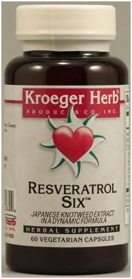 Kroeger Herb Resveratrol Six - 60 Capsules