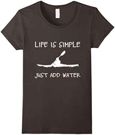 Women's Just Add Water - Kayak T-shirt Medium Asphalt