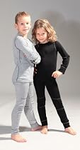 Olibia Thermo - atmungsaktives Thermo-Unterwäsche Set für Kinder - warme Wäsche aus langärmligen Oberteil + langer Unterhose