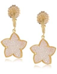 Coralia Leets Jewelry Design White Star Charm Hoop Earrings