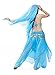 BellyLady Halloween Belly Dance Costume, Halter Bra Top, Hip Scarf and Skirt