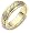 14 Karat 6.5mm Titanium & Yellow Gold Wedding Band Ring - 6.25
