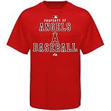 Majestic Los Angeles Angels of Anaheim Red Property Of Heavyweight T-shirt