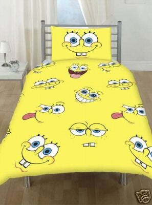 Childrens Toyshop  Kitchen & Housewares : Spongebob Squarepants 'Expressions' Single Rotary Duvet Set