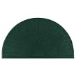 Waterhog Grand Premier Floor Mat - Half Oval: Grey Ash - 3' x 1.8' - Smooth Back
