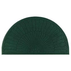 Waterhog Grand Premier Floor Mat - Half Oval: Grey Ash - 3' x 1.8' - Smooth Back