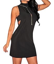 Sexy  Cutout Jersey Cocktail Summer Club Dress/Party Dress/Mini Dress  With Pearls