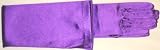 Twenty Inch Shiny Purple Color Spandex Opera Gloves for Wedding Communion and Prom