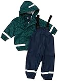 Playshoes Unisex - Baby Babybekleidung/ Bekleidungssets Regenanzug Ornament 408694, Gr. 86, Blau (11 marine)