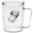 Garden Gloves 18 oz Insulated Coffee Mug, Clear