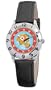 Disney Kids' D811S006 Nemo Time Teacher Black Leather Strap Watch