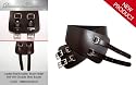 Diamante Ladies Fashionable  Brown Waist Belt With Double Silver Buckle