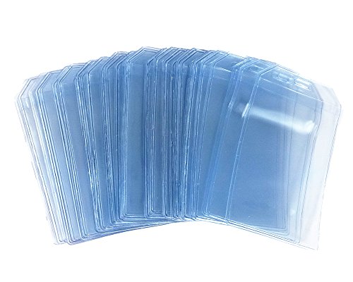 Yueton 50pcs clear vertical name tag business id badge …