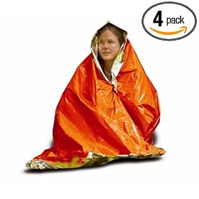 Adventure Medical Kits Heatsheets Blanket, Fits One Person (Pack of 4)