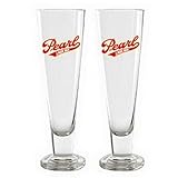 Officially Licensed Pearl Beer Tall Pilsner Glass Set Officially Licensed Pearl Beer Tall Pilsner Glass Set