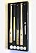 5 MLB Baseball Bat Display Case Cabinet Holder Wall Rack w/ UV Protection - Lockable