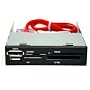 Cardreader 3,5" intern USB+eSATA Schwarz/Beige/Silber