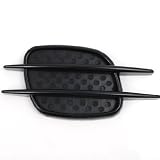 Removable 3M Adhesive Auto Trim Black Air Scoop Hood Flow Intake Side Vent Cover... by Astra Security