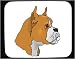 boxer41 - Decorated Mouse Pad with head face dog boxer