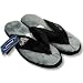 OAKLAND RAIDERS OFFICIAL LOGO PLUSH THONG SLIPPERS SZ XL